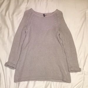 Divided by H&M long silver sweater